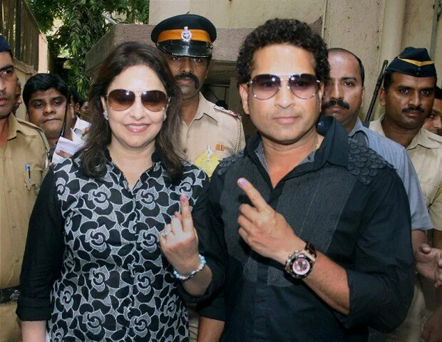 Celebrities cast vote in Mumbai for Lok Sabha Elections