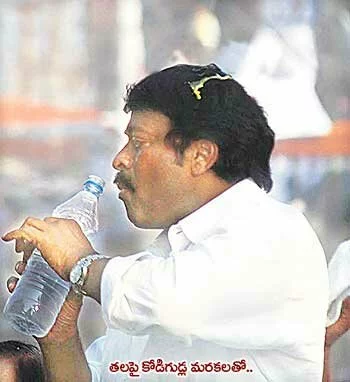 Eggs hurled at Chiranjeevi for calling Modi “Hitler