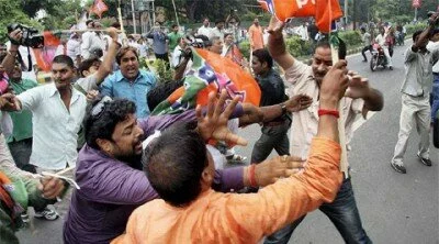Clash between CPIM and TMC supporters, WB